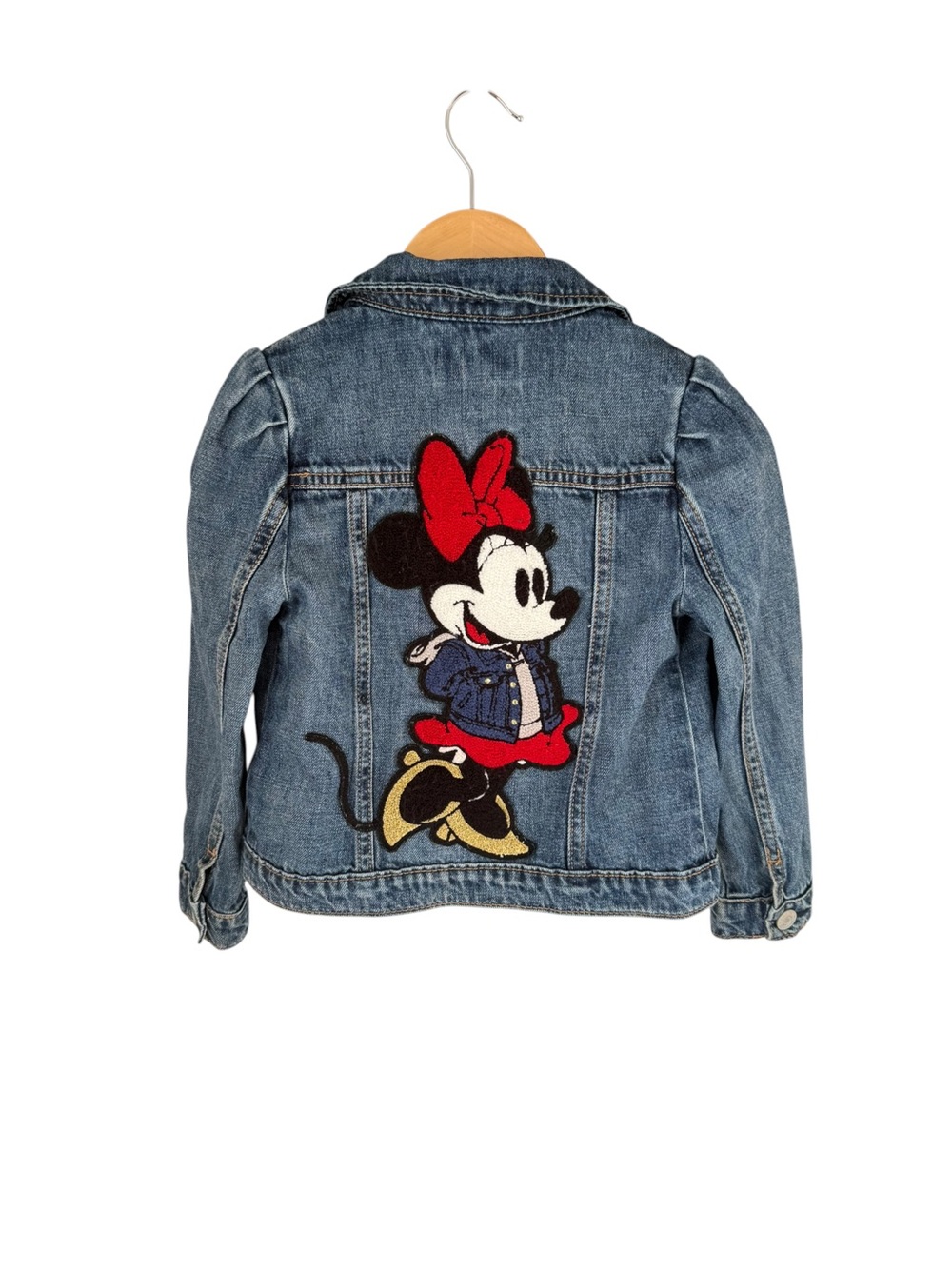GAP Disney Kids Denim Jacket with Minnie Mouse Patch 5T